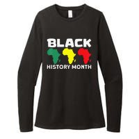 African Map Black History Month Womens CVC Long Sleeve Shirt