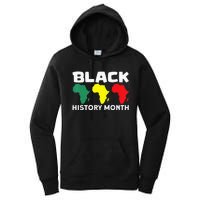 African Map Black History Month Women's Pullover Hoodie