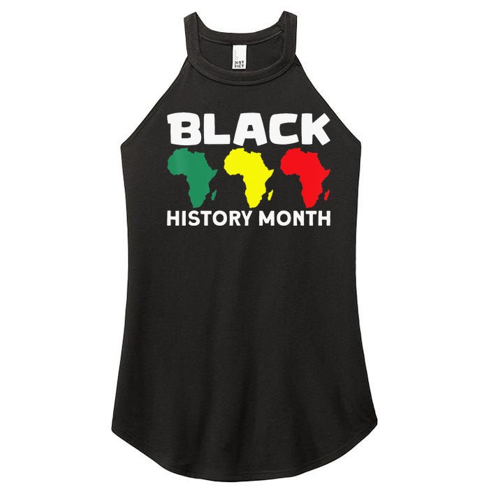 African Map Black History Month Women's Perfect Tri Rocker Tank