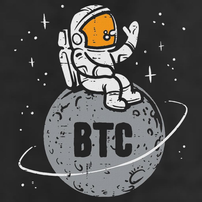Astronaut Moon Btc Bitcoin Crypto Cryptocurrency Cool Comfort Performance Bucket Hat