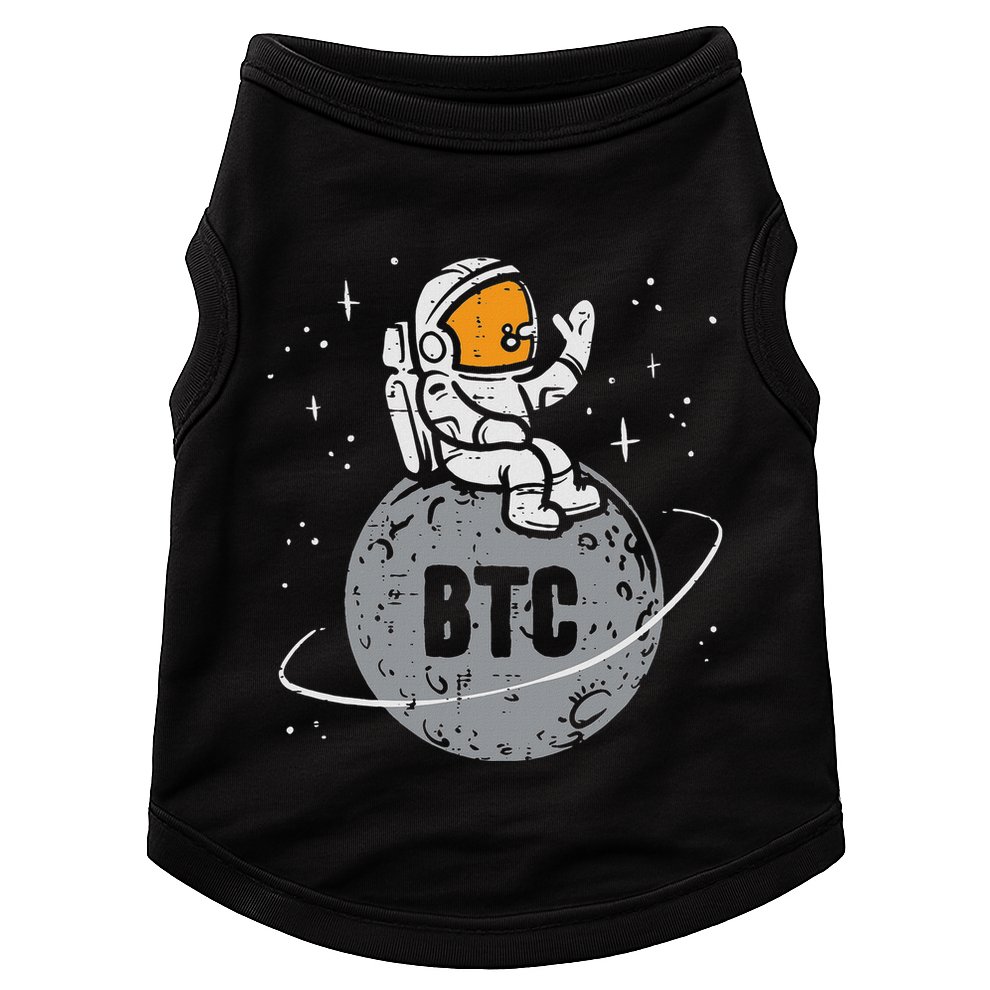 Astronaut Moon Btc Bitcoin Crypto Cryptocurrency Doggie Tank