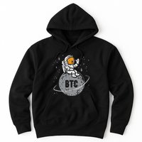 Astronaut Moon Btc Bitcoin Crypto Cryptocurrency Hoodie