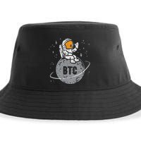Astronaut Moon Btc Bitcoin Crypto Cryptocurrency Sustainable Bucket Hat