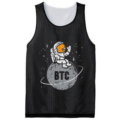 Astronaut Moon Btc Bitcoin Crypto Cryptocurrency Mesh Reversible Basketball Jersey Tank