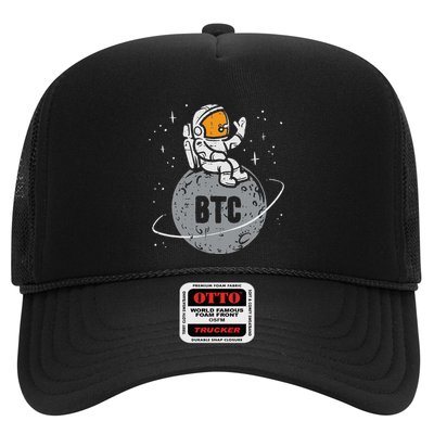 Astronaut Moon Btc Bitcoin Crypto Cryptocurrency Hat