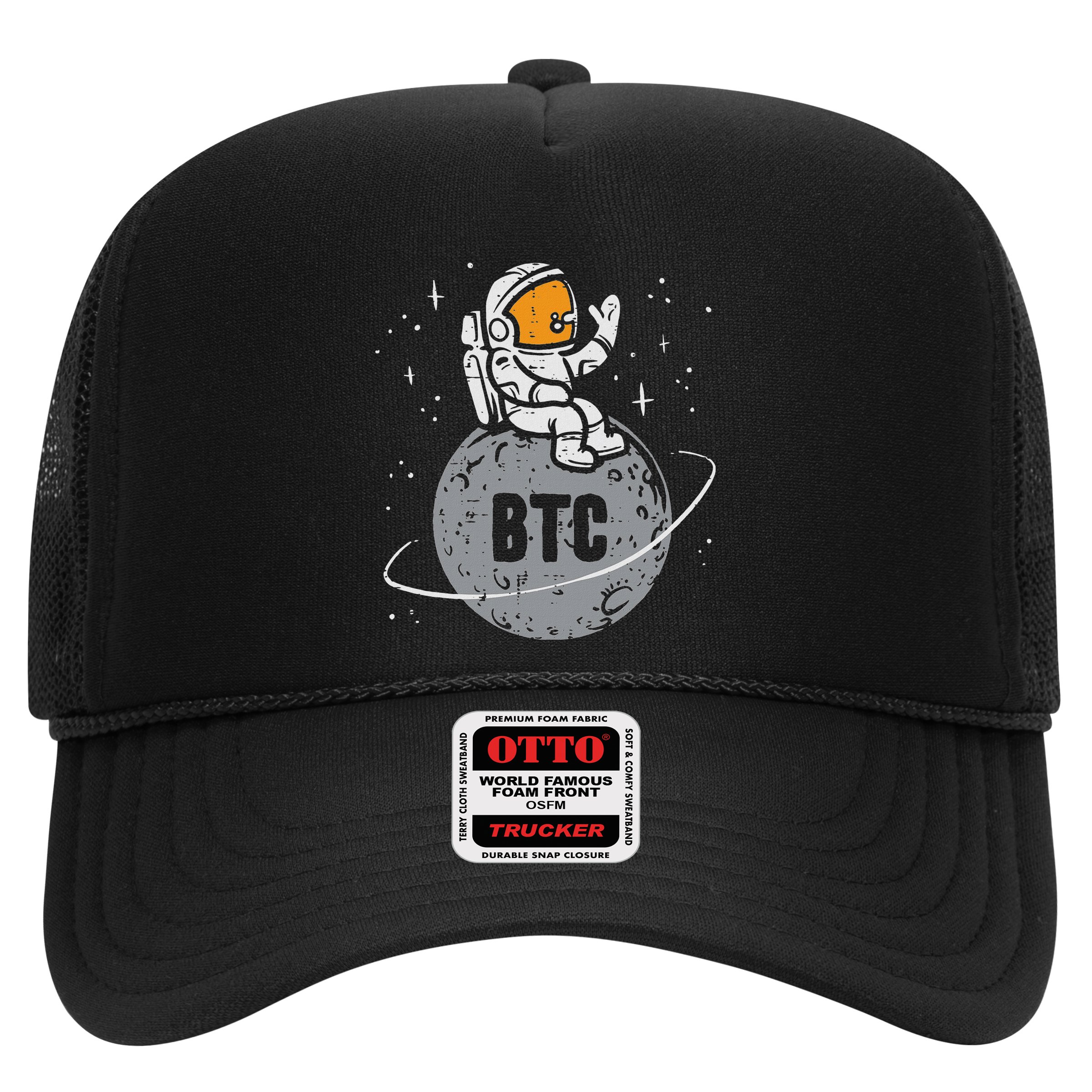 Astronaut Moon Btc Bitcoin Crypto Cryptocurrency Hat