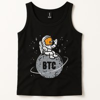 Astronaut Moon Btc Bitcoin Crypto Cryptocurrency Tank Top