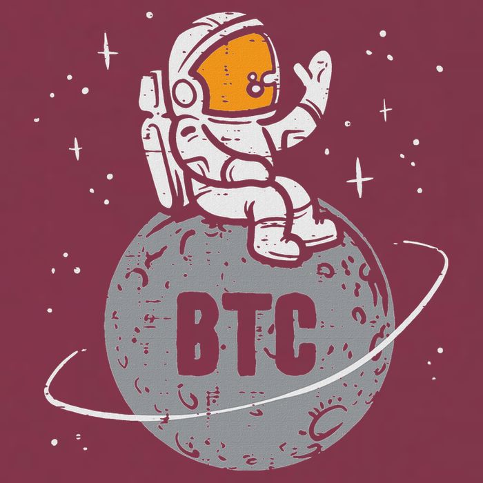 Astronaut Moon Btc Bitcoin Crypto Cryptocurrency 16oz Travel Tumbler