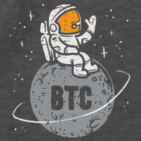 Astronaut Moon Btc Bitcoin Crypto Cryptocurrency Vector Backpack