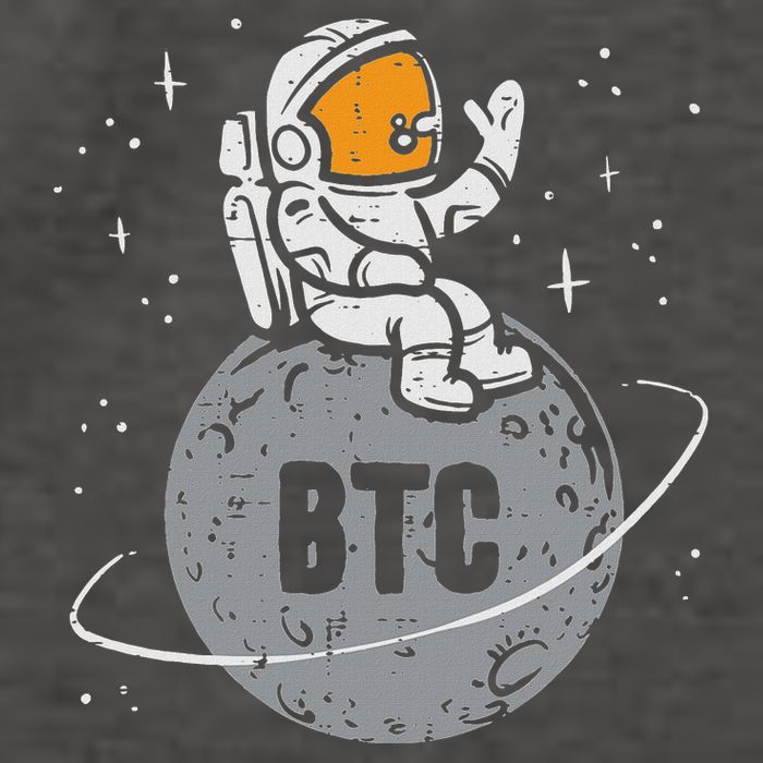 Astronaut Moon Btc Bitcoin Crypto Cryptocurrency Vector Backpack