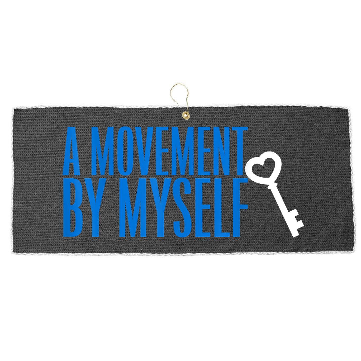 A Movement By Myself Large Microfiber Waffle Golf Towel