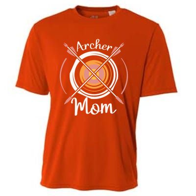 Archer Mom Bowmaster Archery Bow And Arrow Mothers Day Gift Cooling Performance Crew T-Shirt