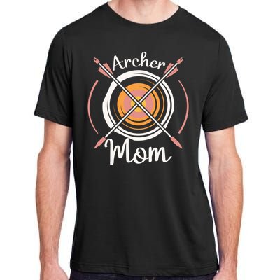 Archer Mom Bowmaster Archery Bow And Arrow Mothers Day Gift Adult ChromaSoft Performance T-Shirt