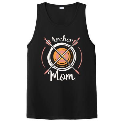 Archer Mom Bowmaster Archery Bow And Arrow Mothers Day Gift PosiCharge Competitor Tank