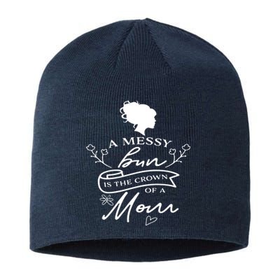 A Messy Bun New Mom Sustainable Beanie