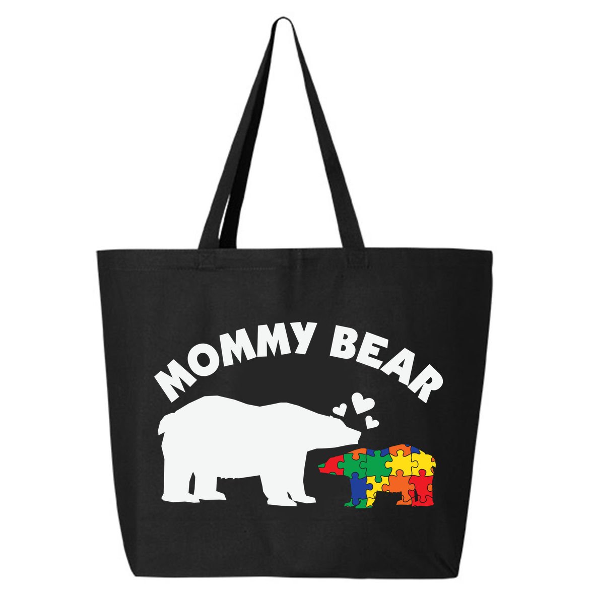 Autism Mommy Bear Autism Awareness 25L Jumbo Tote