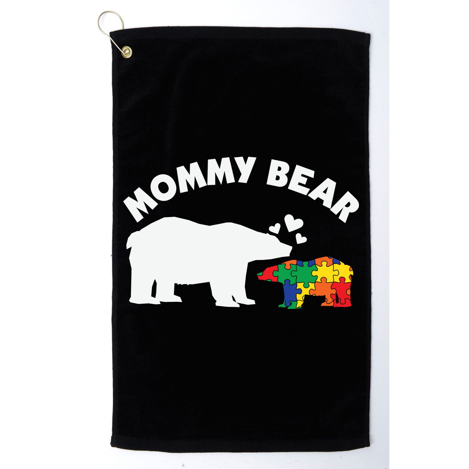 Autism Mommy Bear Autism Awareness Golf Towel