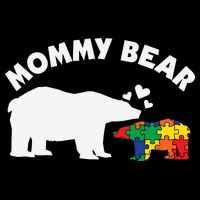Autism Mommy Bear Autism Awareness Zip Tote Bag