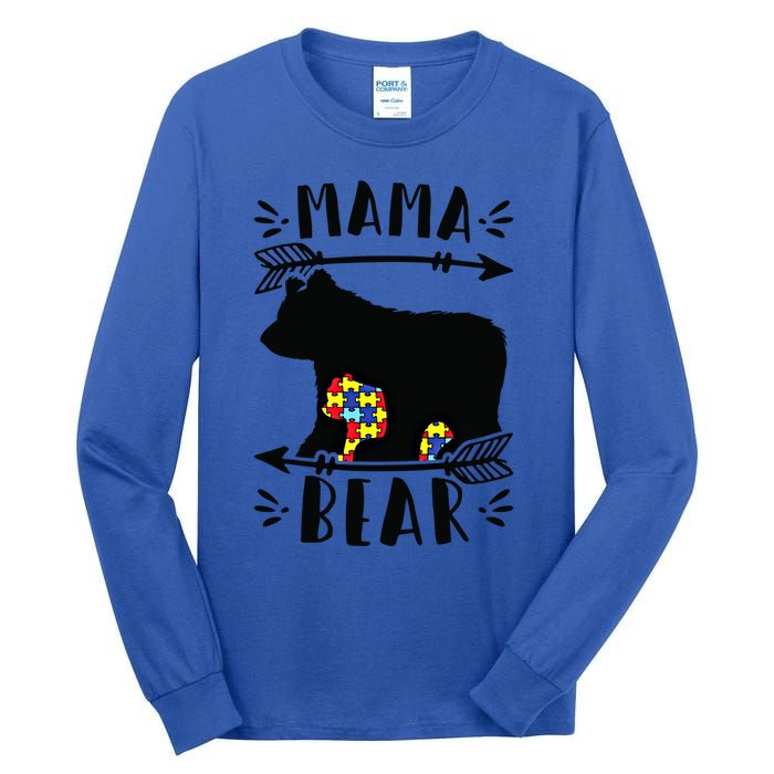 Autism Mama Bear Autism Mother Gift Tall Long Sleeve T-Shirt