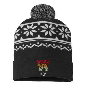 Adoption Mother Biological Adoptive Foster Mom Mother's Day USA-Made Snowflake Beanie