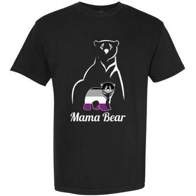 Asexual Mama Bear Asexual Pride LGBT Ace Pride Flag Mom Garment-Dyed Heavyweight T-Shirt