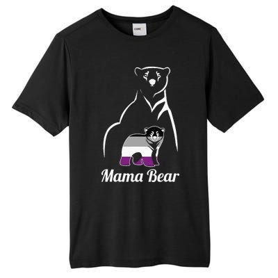 Asexual Mama Bear Asexual Pride LGBT Ace Pride Flag Mom Tall Fusion ChromaSoft Performance T-Shirt