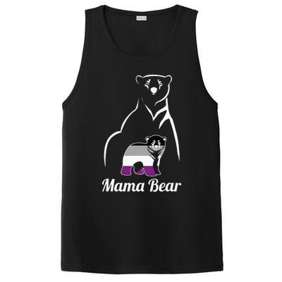 Asexual Mama Bear Asexual Pride LGBT Ace Pride Flag Mom PosiCharge Competitor Tank