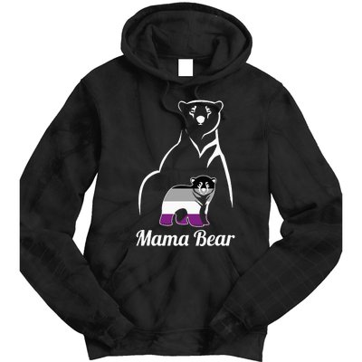 Asexual Mama Bear Asexual Pride LGBT Ace Pride Flag Mom Tie Dye Hoodie