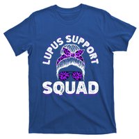 Afro Messy Bun Leopard Lupus Awareness Gift T-Shirt