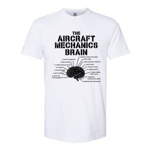 Aircraft Mechanics Brain Shirt Aviation Gift Softstyle CVC T-Shirt