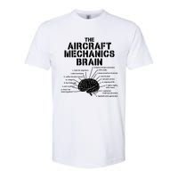 Aircraft Mechanics Brain Shirt Aviation Gift Softstyle CVC T-Shirt