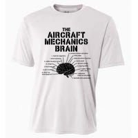 Aircraft Mechanics Brain Shirt Aviation Gift Cooling Performance Crew T-Shirt