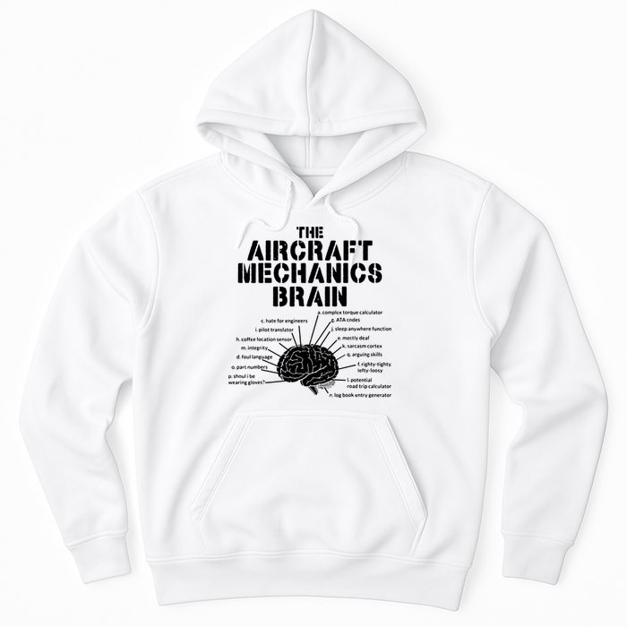 Aircraft Mechanics Brain Shirt Aviation Gift Hoodie