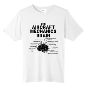 Aircraft Mechanics Brain Shirt Aviation Gift Tall Fusion ChromaSoft Performance T-Shirt