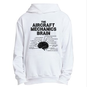 Aircraft Mechanics Brain Shirt Aviation Gift Urban Pullover Hoodie