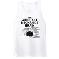 Aircraft Mechanics Brain Shirt Aviation Gift PosiCharge Competitor Tank