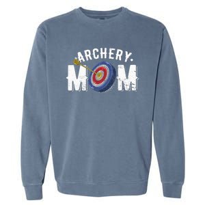 Archery Mom Bow Arrow Shooting Sports Hunter Garment-Dyed Sweatshirt