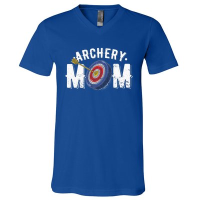 Archery Mom Bow Arrow Shooting Sports Hunter V-Neck T-Shirt