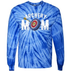 Archery Mom Bow Arrow Shooting Sports Hunter Tie-Dye Long Sleeve Shirt