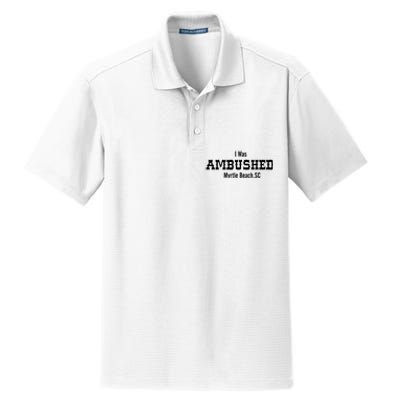 Ambush Myrtle Beach South Carolina Vacation Beach Dry Zone Grid Polo