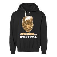 AMC Apes Only Hold The Stock Garment-Dyed Fleece Hoodie