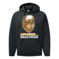 AMC Apes Only Hold The Stock Performance Fleece Hoodie