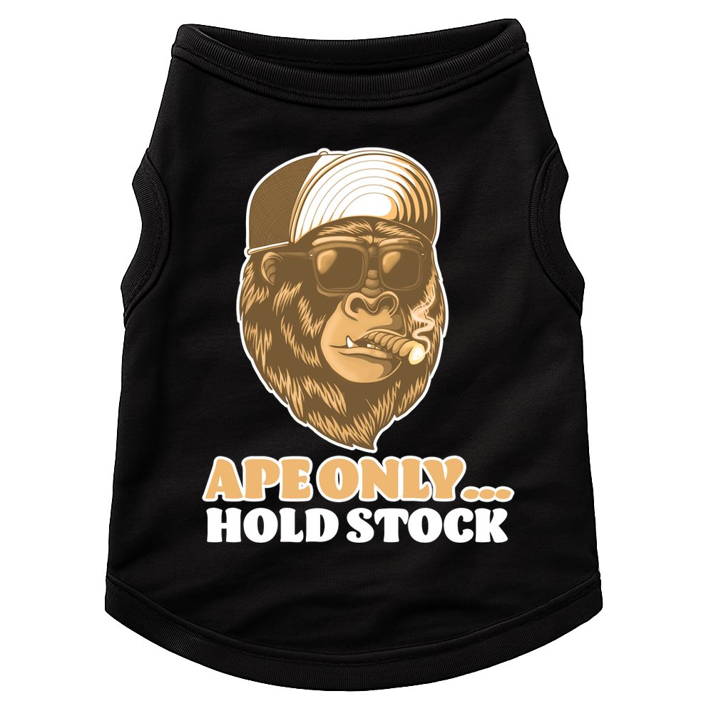 AMC Apes Only Hold The Stock Doggie Tank