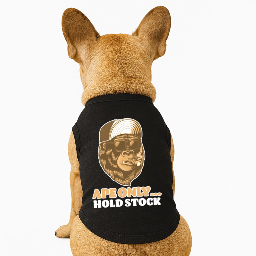 AMC Apes Only Hold The Stock Doggie Tank