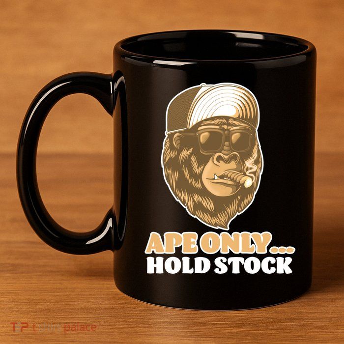 AMC Apes Only Hold The Stock 11oz C Handle Ceramic Mug