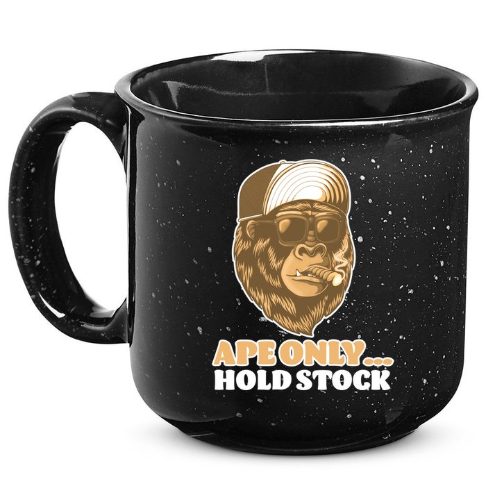 AMC Apes Only Hold The Stock 15oz Campfire Ceramic Mug