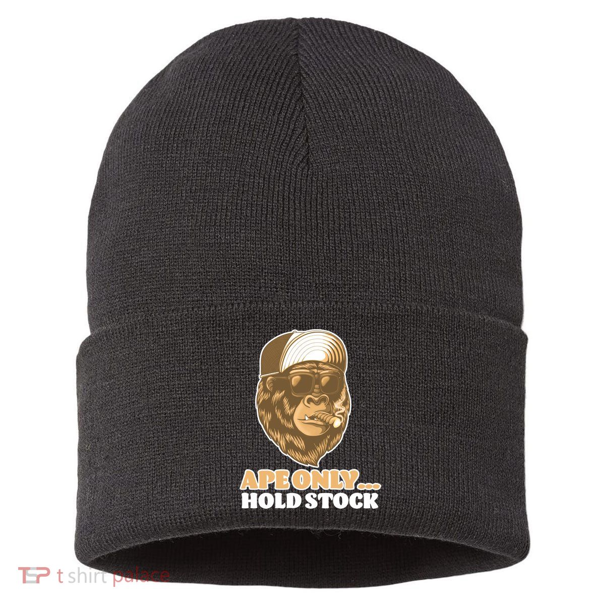 AMC Apes Only Hold The Stock Sustainable Knit Beanie