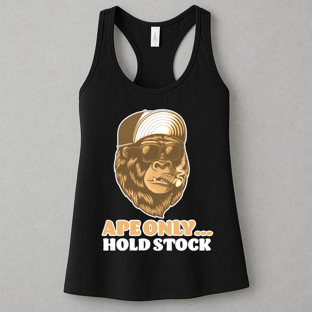 AMC Apes Only Hold The Stock Womens Tank Top