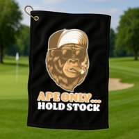 AMC Apes Only Hold The Stock Golf Towel