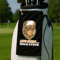 AMC Apes Only Hold The Stock Golf Towel